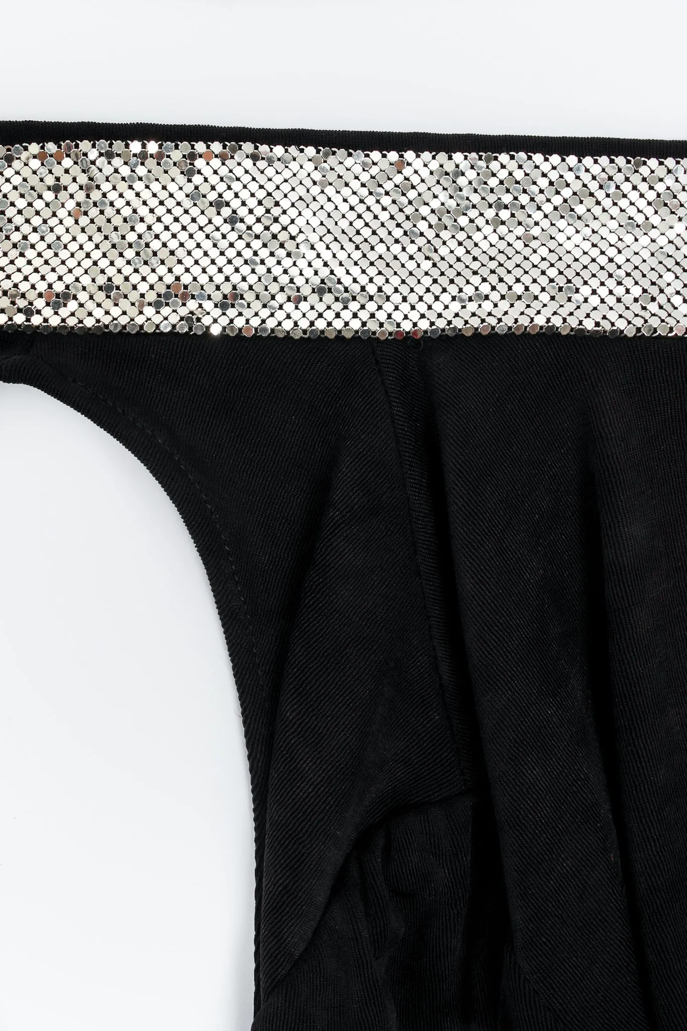 Backless Choker Plunge Wrap Dress