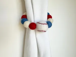 Baseball Curtain Ties
