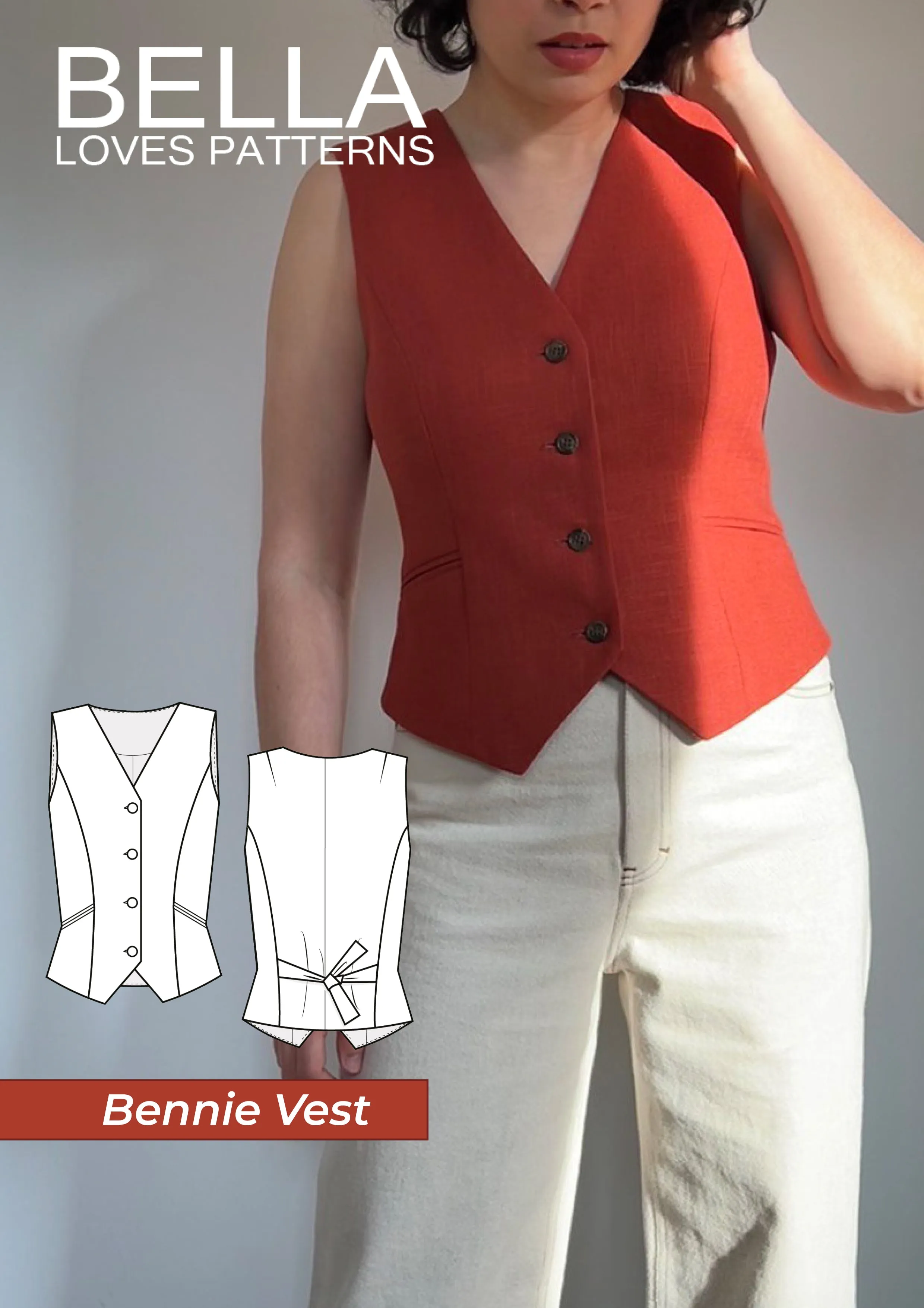 BENNIE VEST – PDF SEWING PATTERN