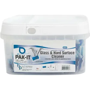 Big 3 Packaging Pak-It Glass/Hard Surface Cleaner Packs