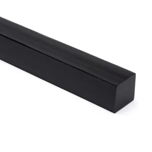 Black Opaque Acrylic Square Rod