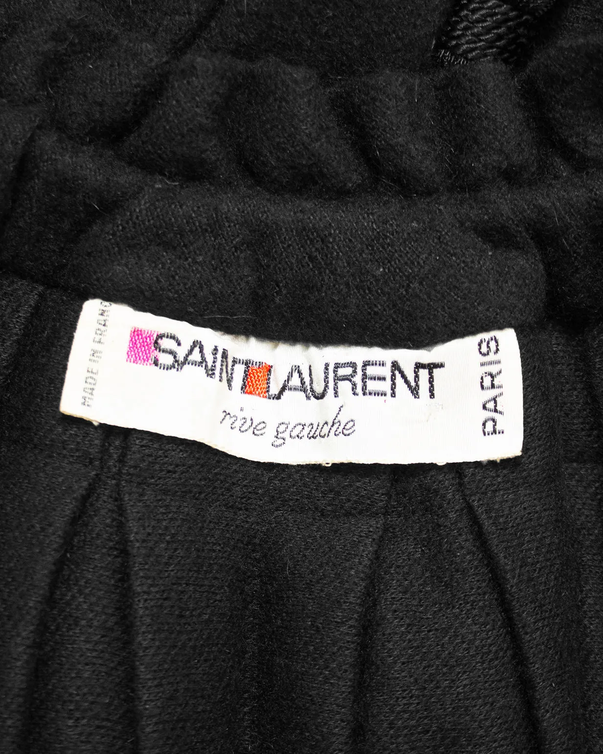 Black Wool 'Russian' Cloak Circa 1976
