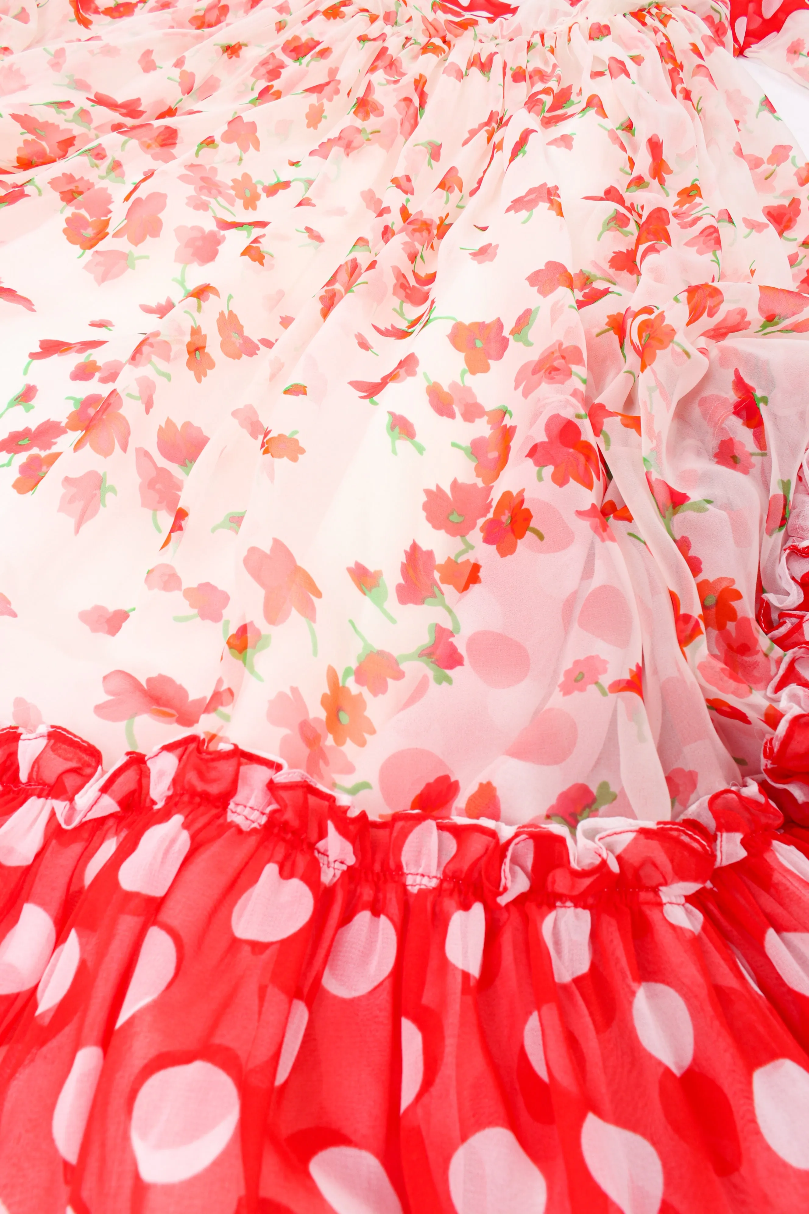 Blooming Polka Dot Dress