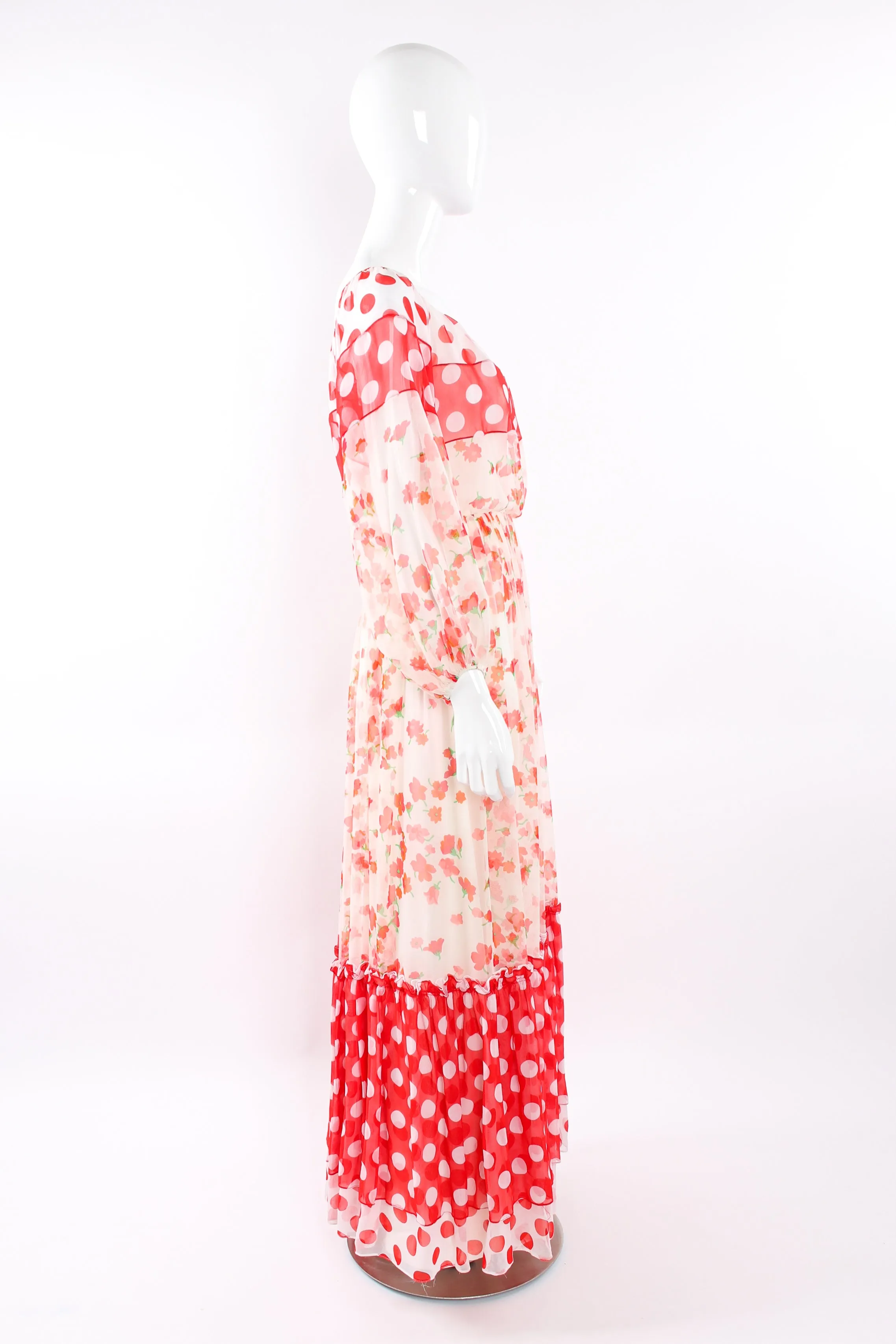 Blooming Polka Dot Dress