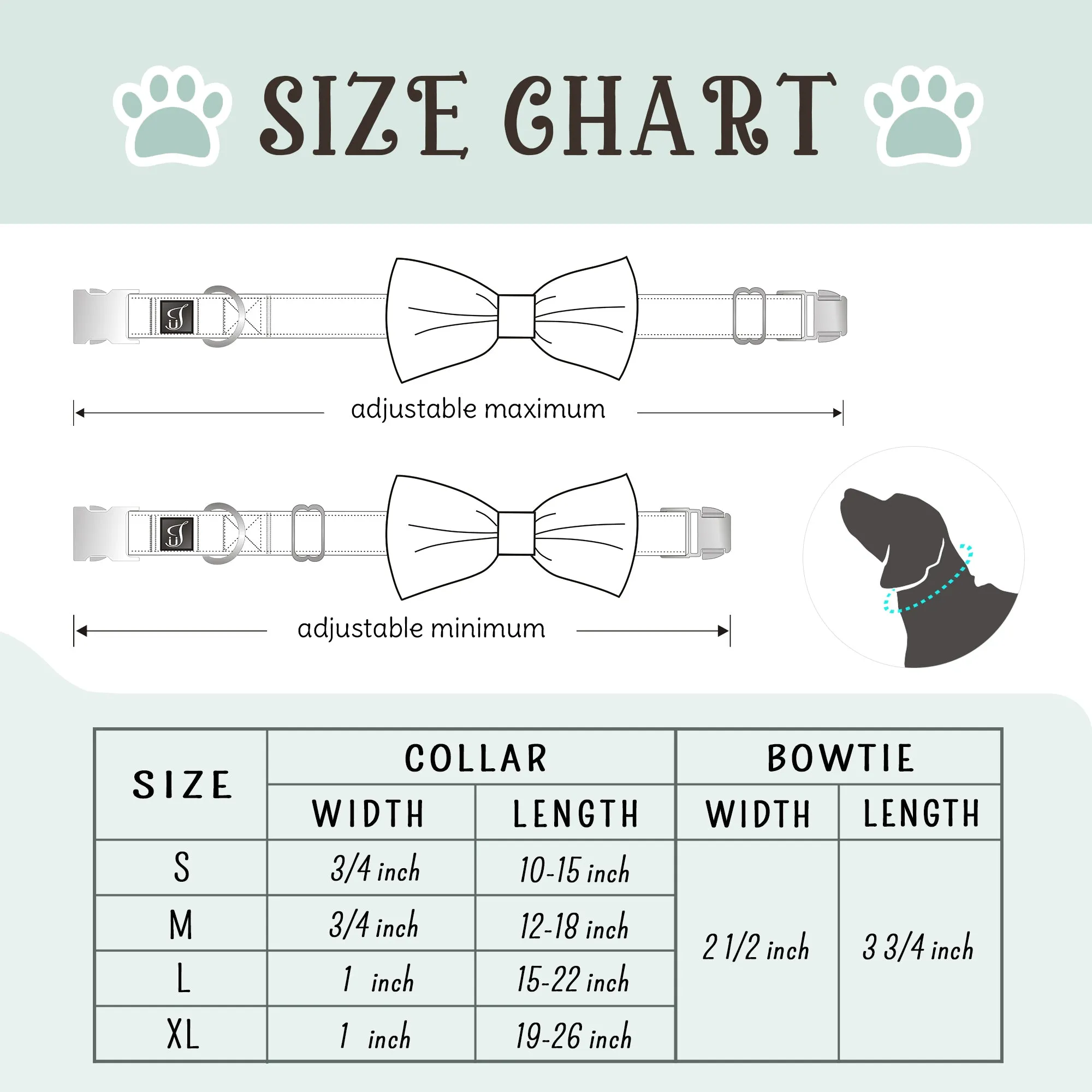Boho Aztec Dog Collar with Bow Tie