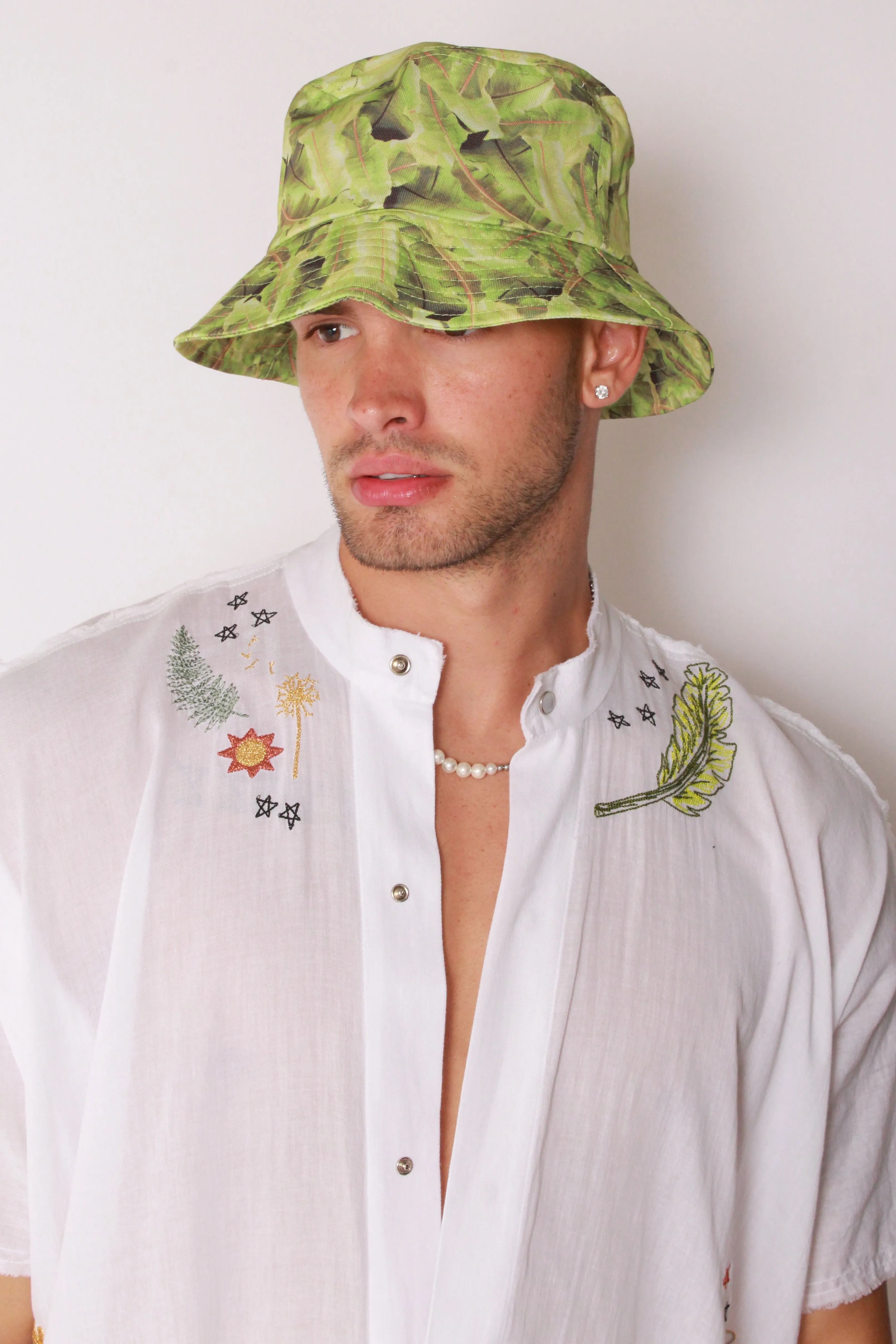 Bucket Hat In Cali Palm Canvas