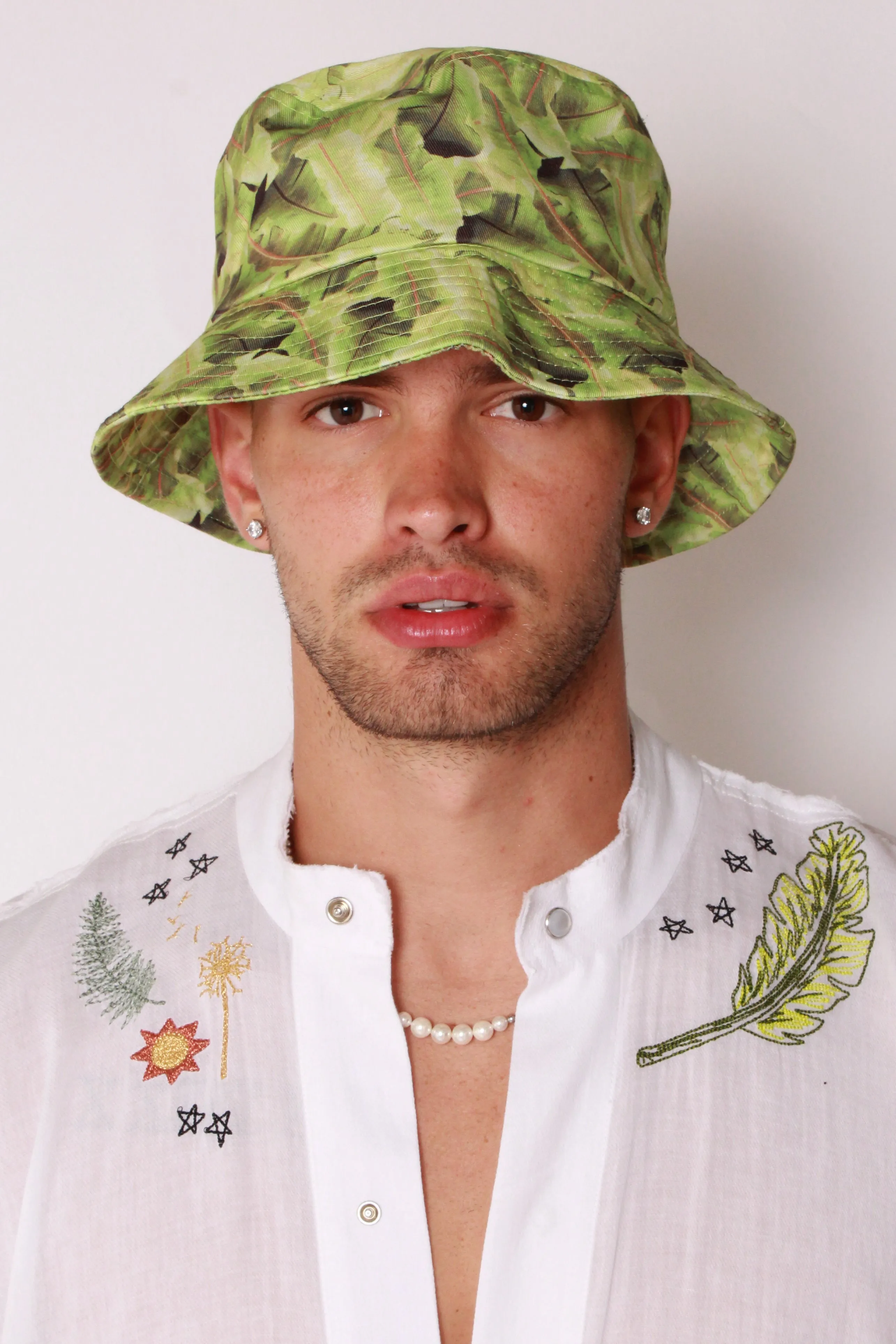 Bucket Hat In Cali Palm Canvas