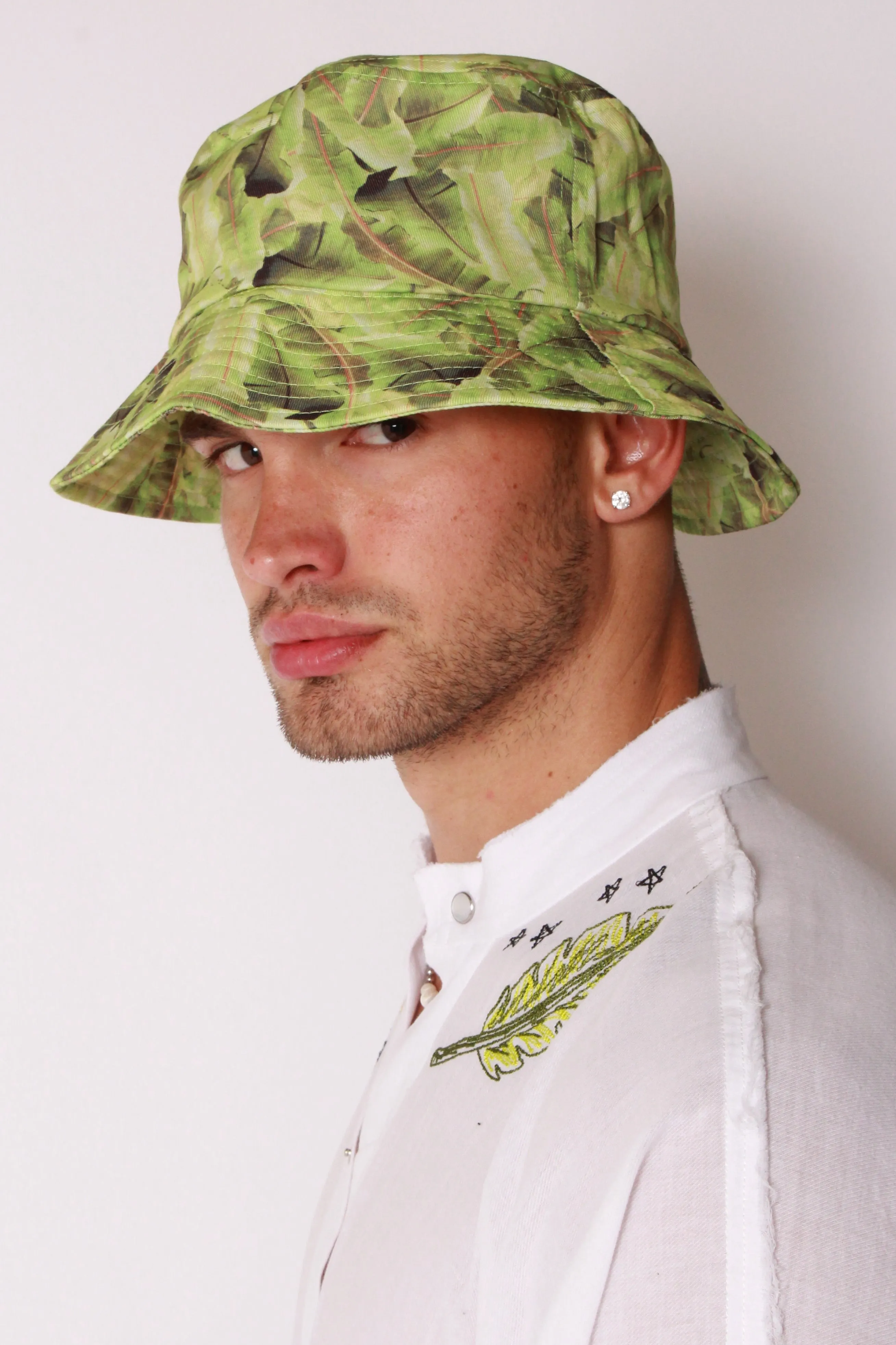 Bucket Hat In Cali Palm Canvas