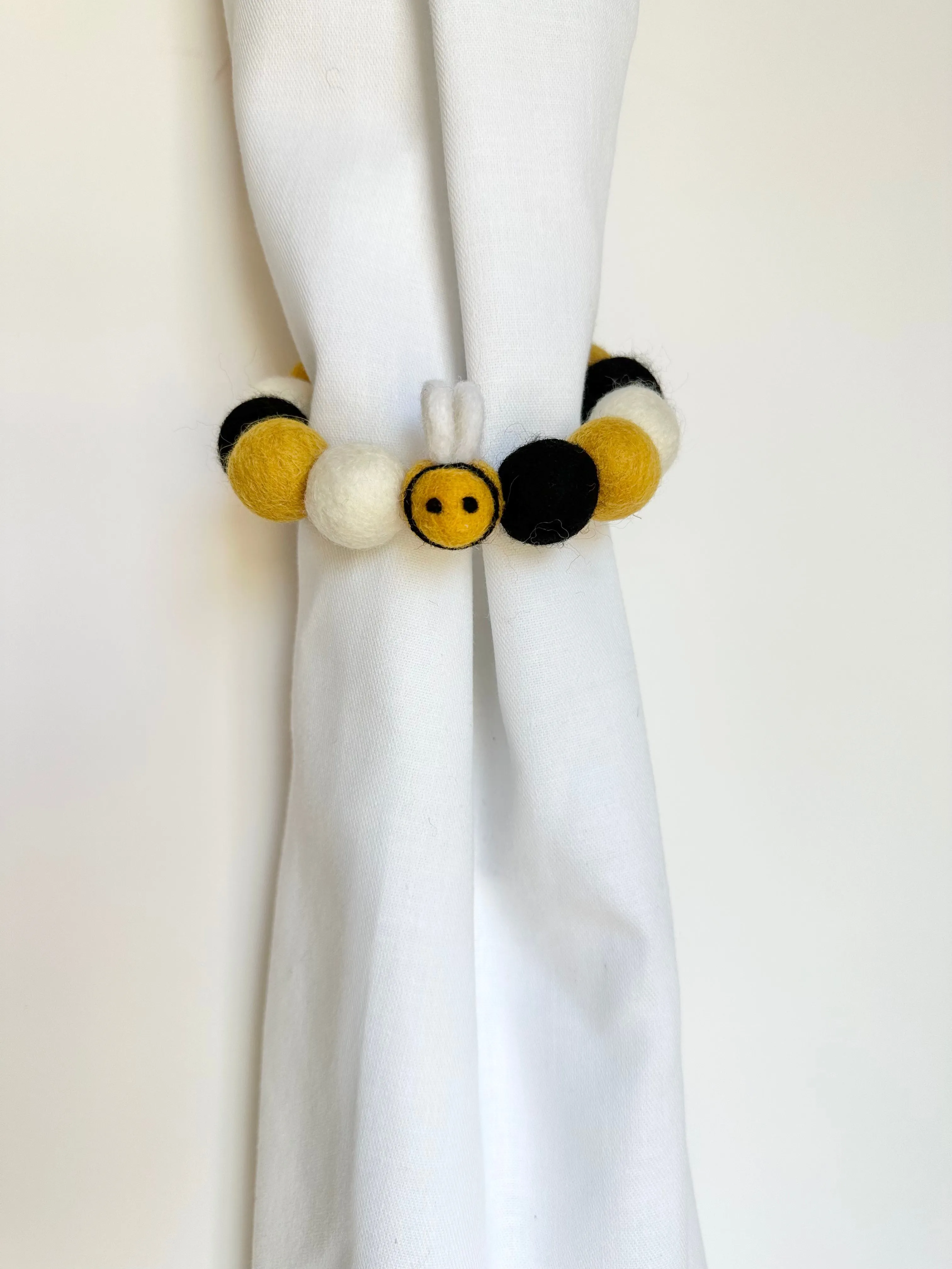 Bumble Bee Curtain Ties