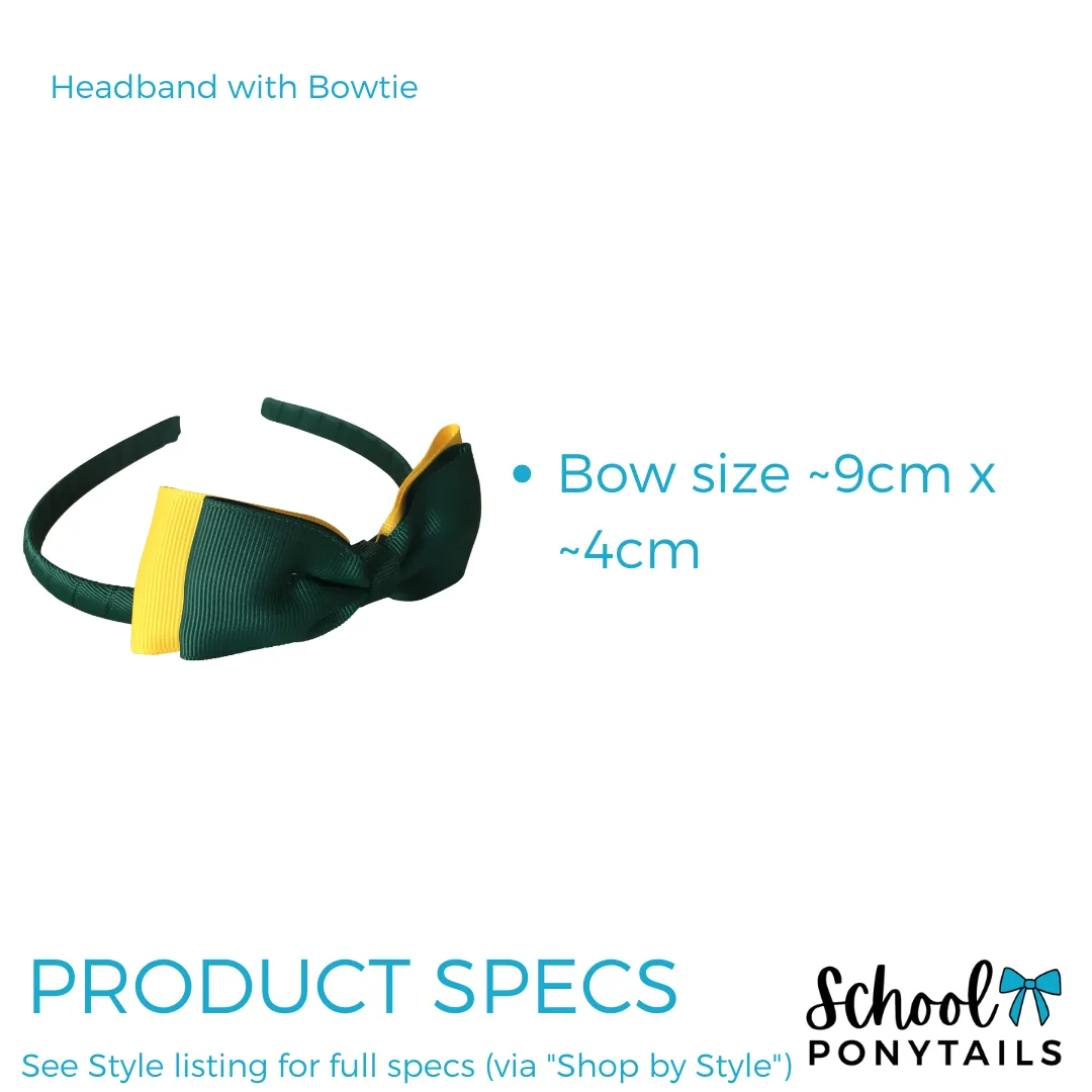 Burgundy & Bottle Green & Gold Hair Accessories