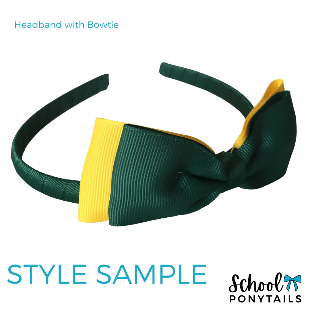 Burgundy & Bottle Green & Gold Hair Accessories