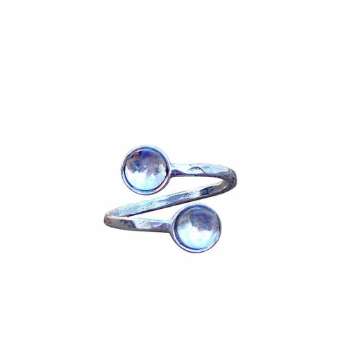 Bypass Ring in Sterling Silver