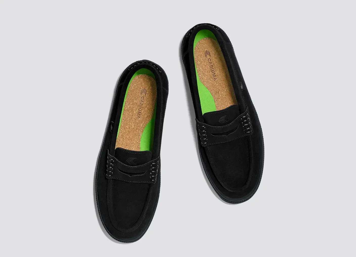 CAJU Loafer All Black Suede Men