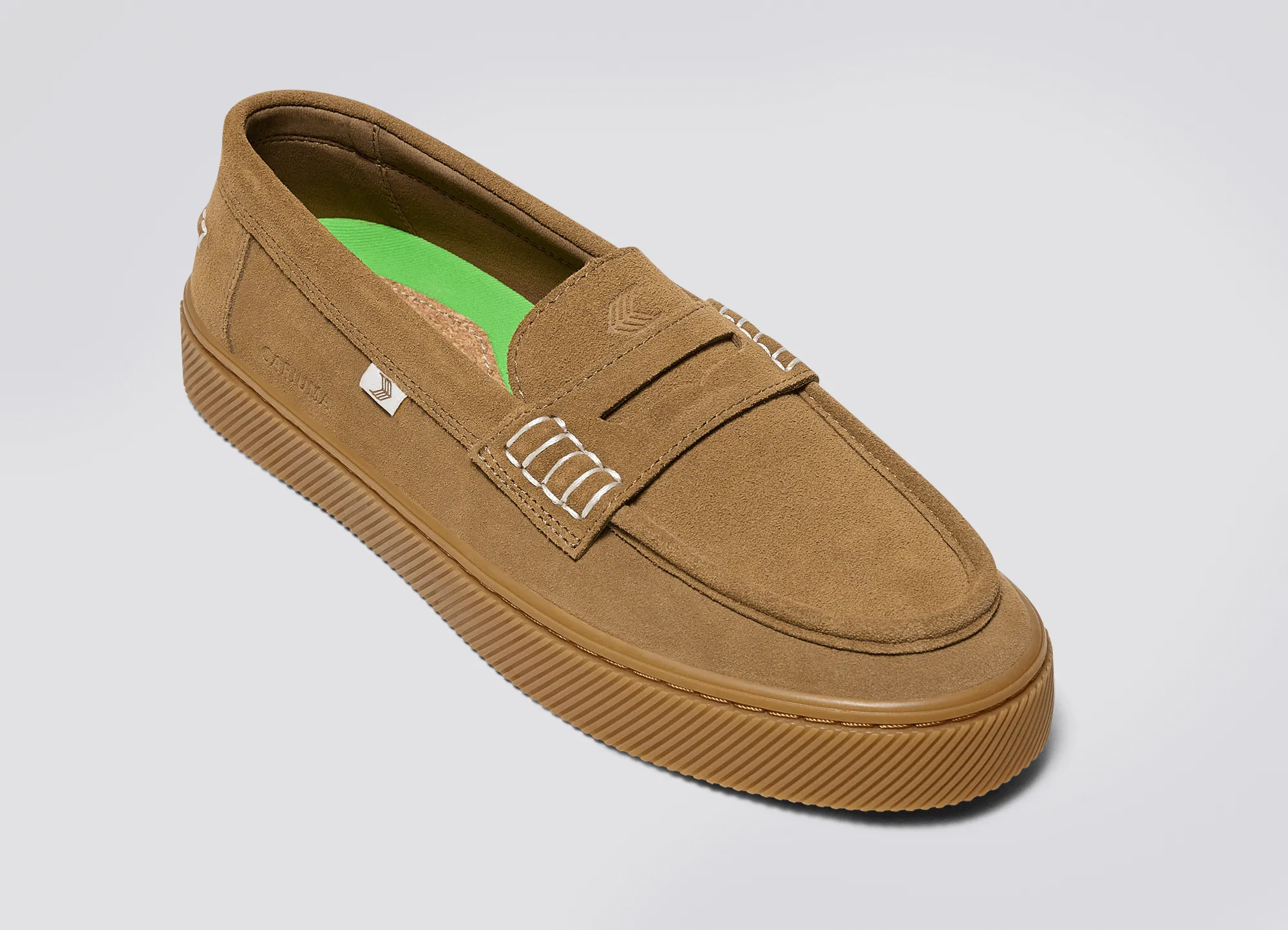 CAJU Loafer Gum Camel Suede Women