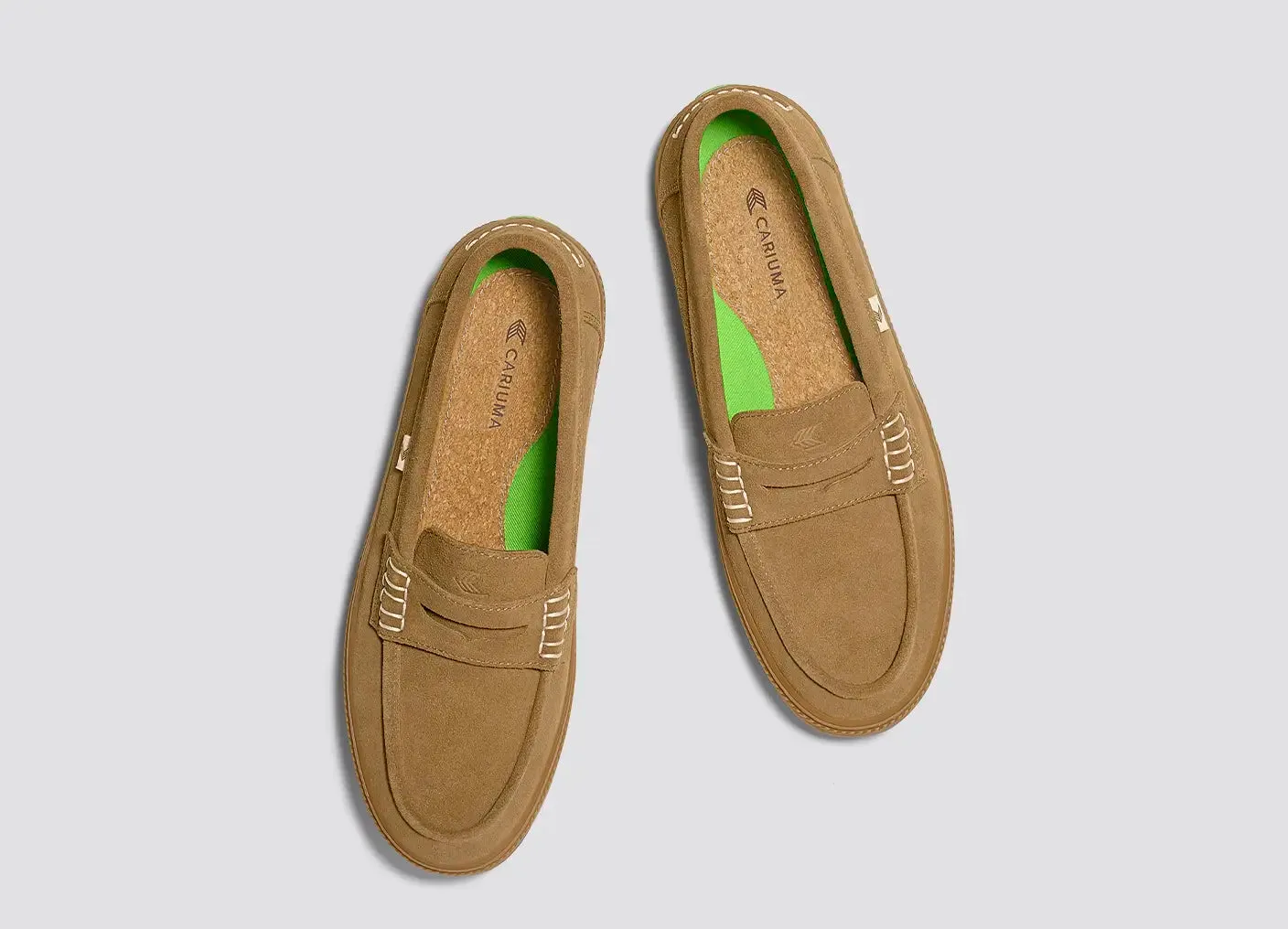 CAJU Loafer Gum Camel Suede Women