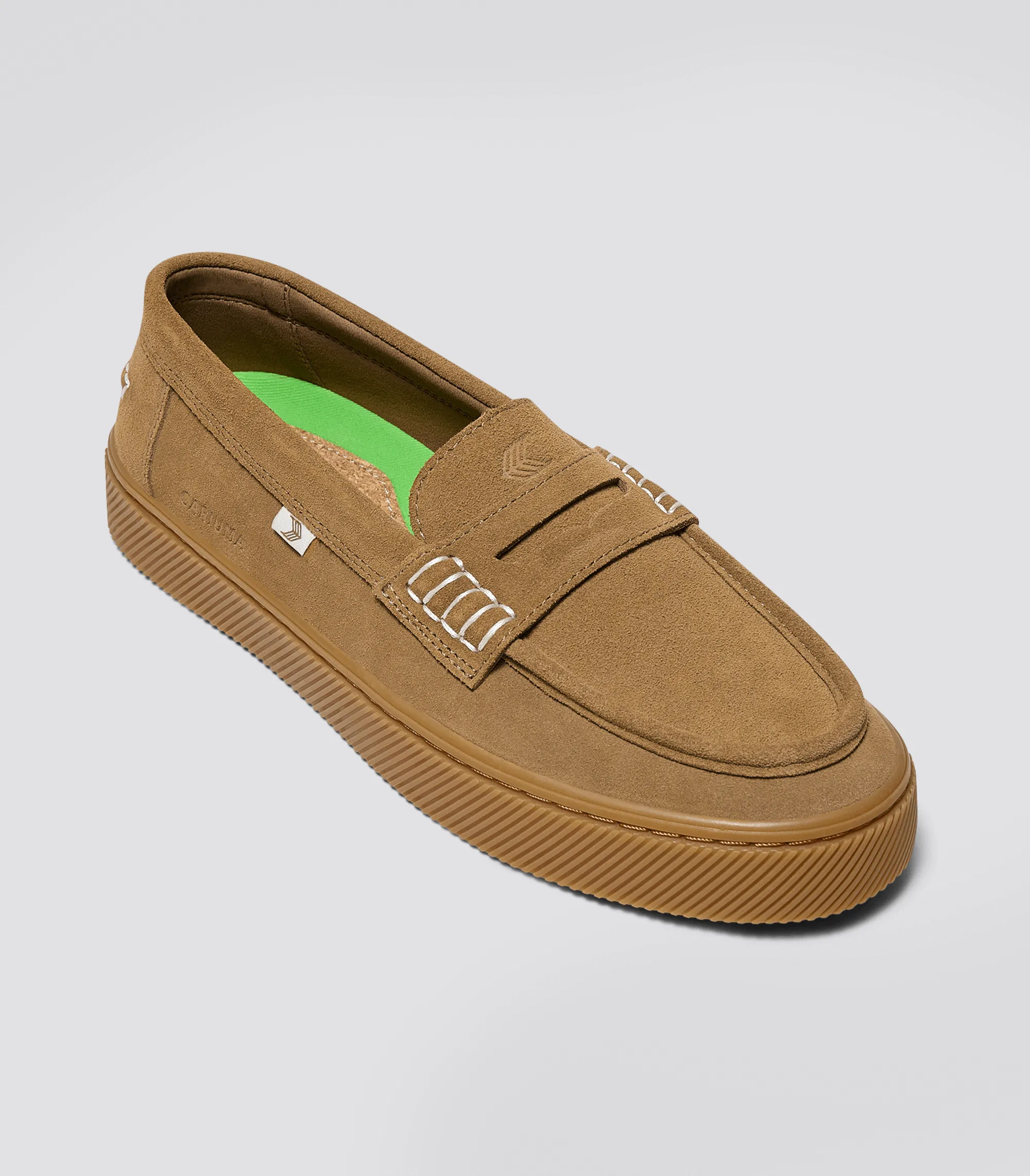 CAJU Loafer Gum Camel Suede Women