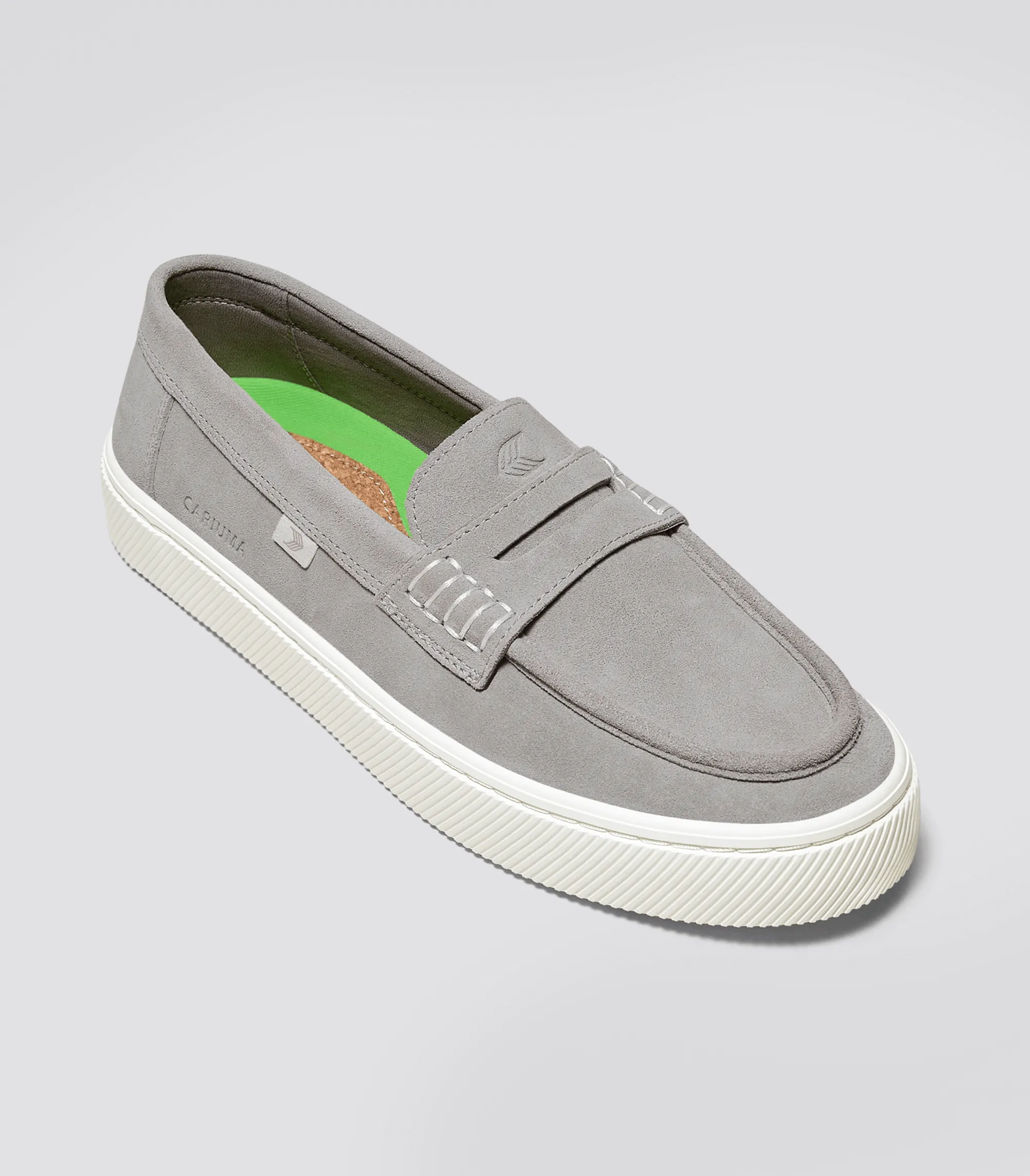 CAJU Loafer Light Grey Suede Men
