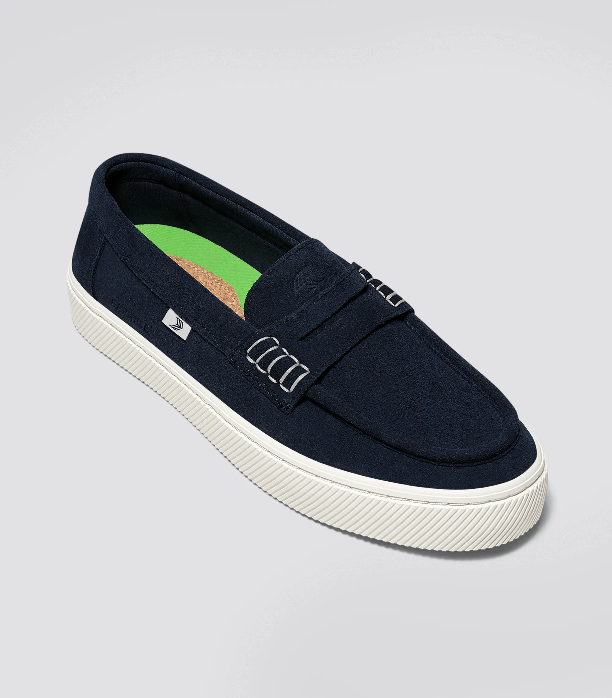 CAJU Loafer Navy Suede Women
