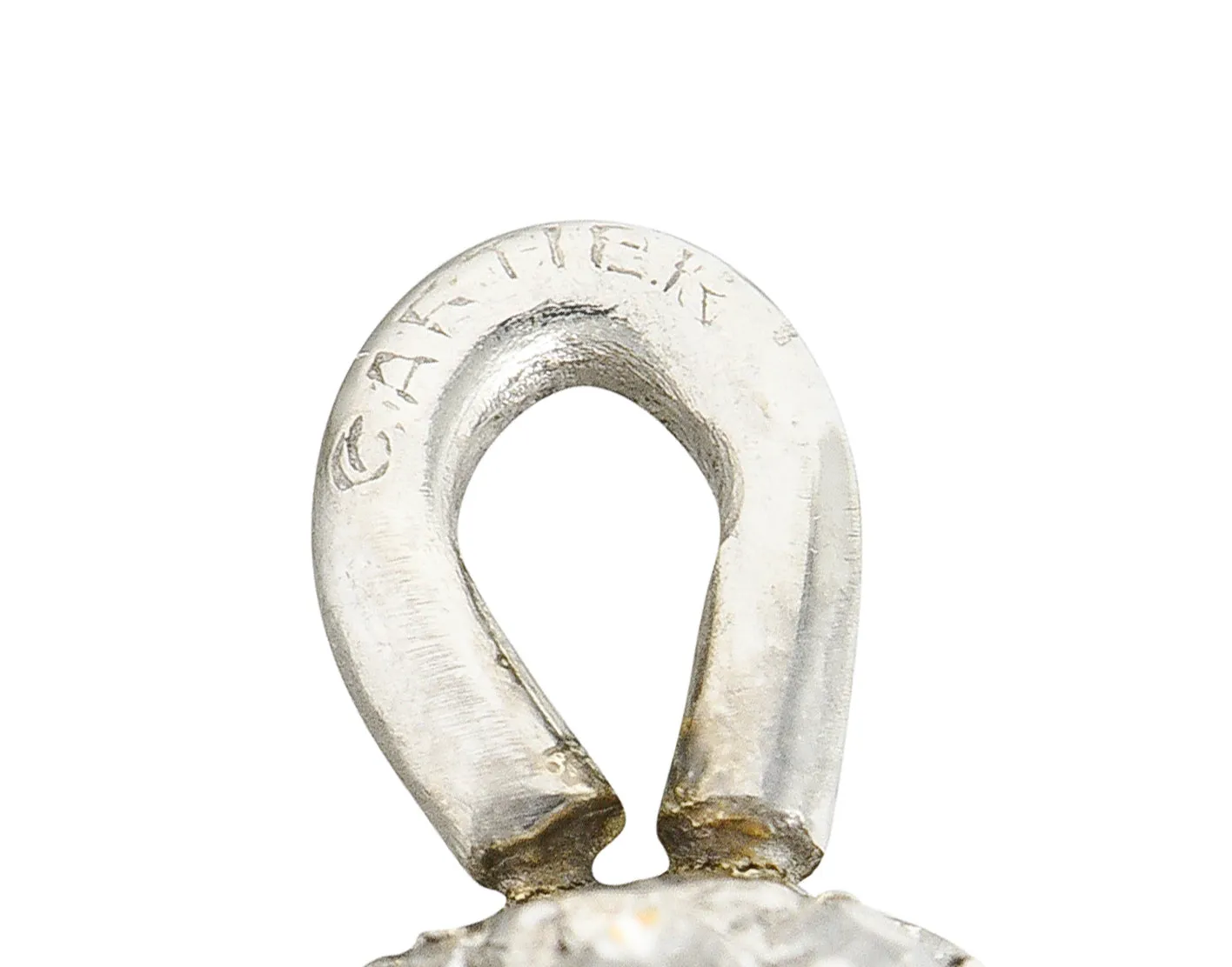 Cartier Edwardian 1.00 CTW Pavé Diamond Platinum Antique Ball Charm
