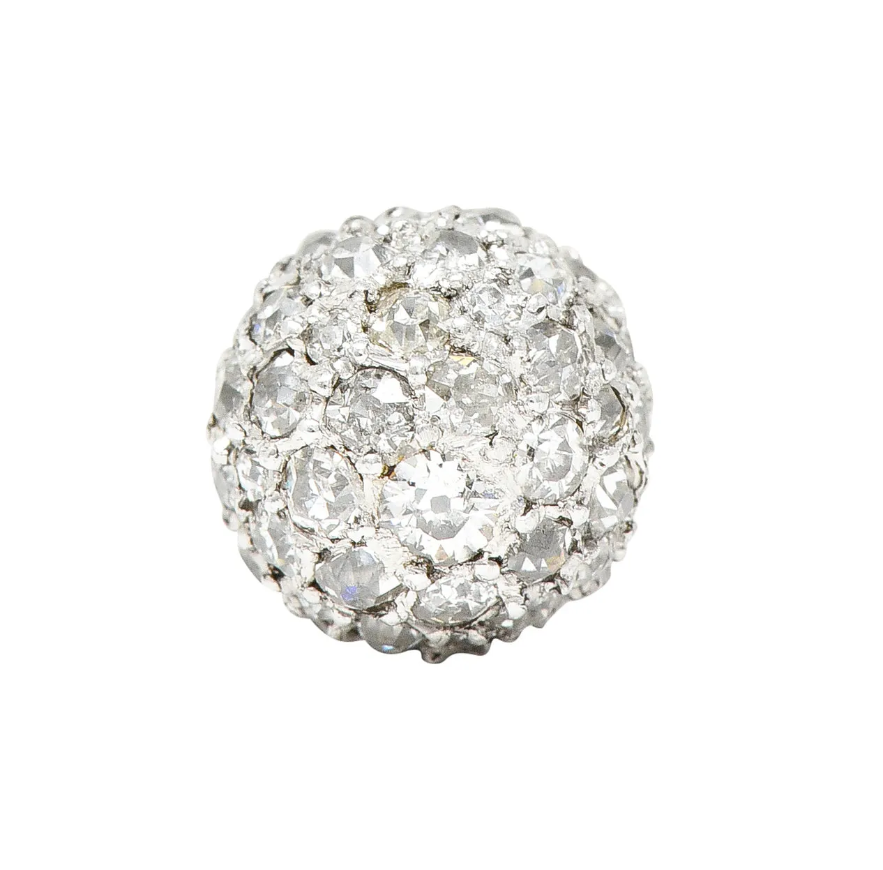 Cartier Edwardian 1.00 CTW Pavé Diamond Platinum Antique Ball Charm