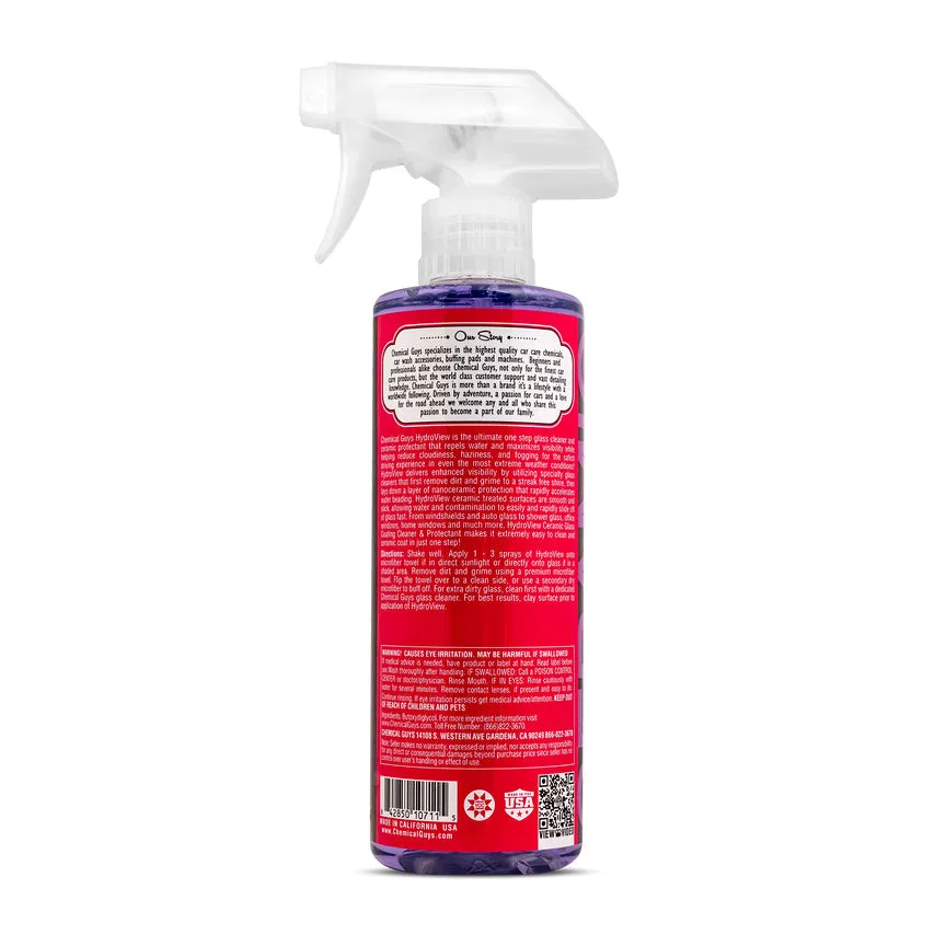 Chemical Guys HydroView Ceramic Glass Cleaner & Coating 16oz.