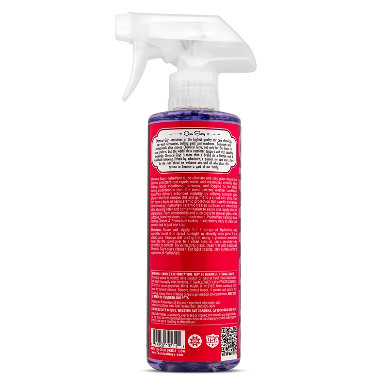 Chemical Guys Hydroview Ceramic Glass Cleaner & Coating, 473ml