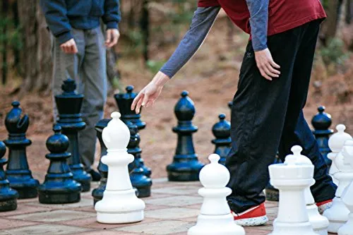 Chess House Premium Giant Chess Set Pieces (25 inch King) Black and White