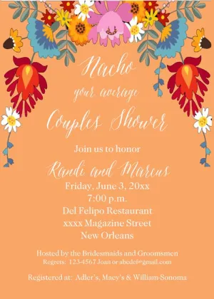CINCO DE MAYO FLOWERS CUSTOM INVITATION
