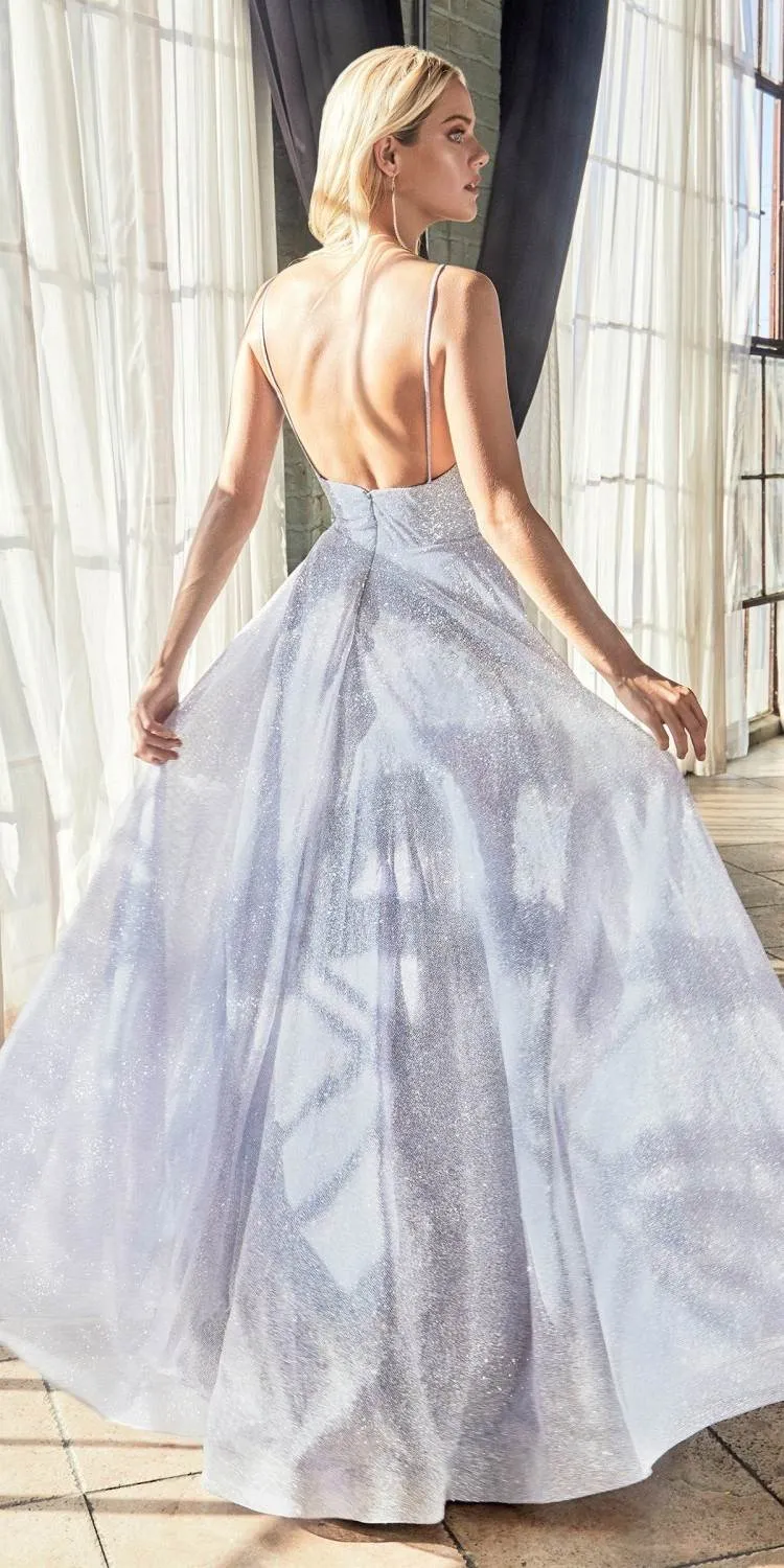 Cinderella Divine CD205 A-Line Ball Gown Glitter Finish Sweetheart Neckline