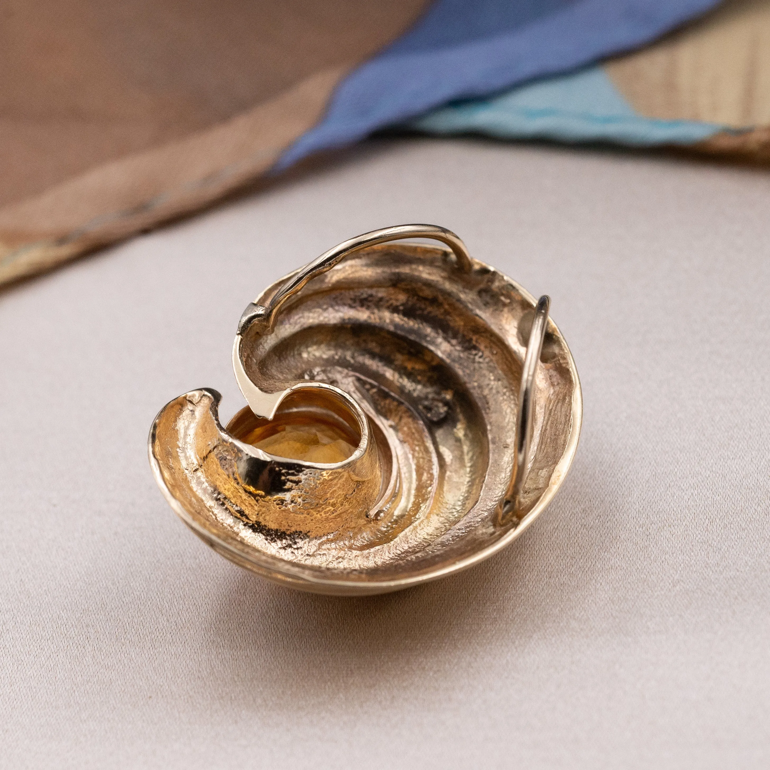 Citrine Swirl Pendant