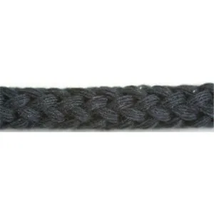 Cotton Draw Cord - Black - Custom Length Shoelaces