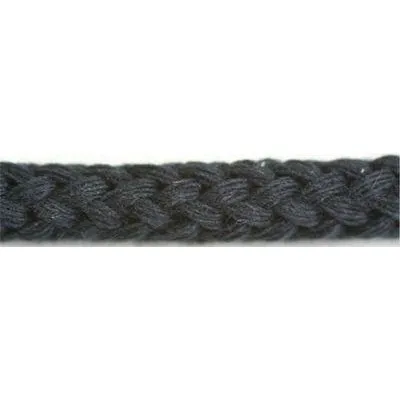 Cotton Draw Cord - Black - Custom Length Shoelaces