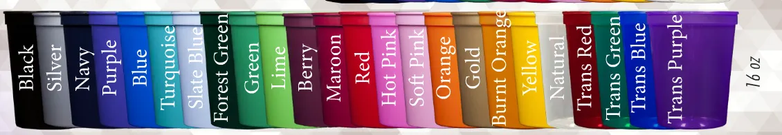 Create Your Own Custom 16 oz. Stadium Cups