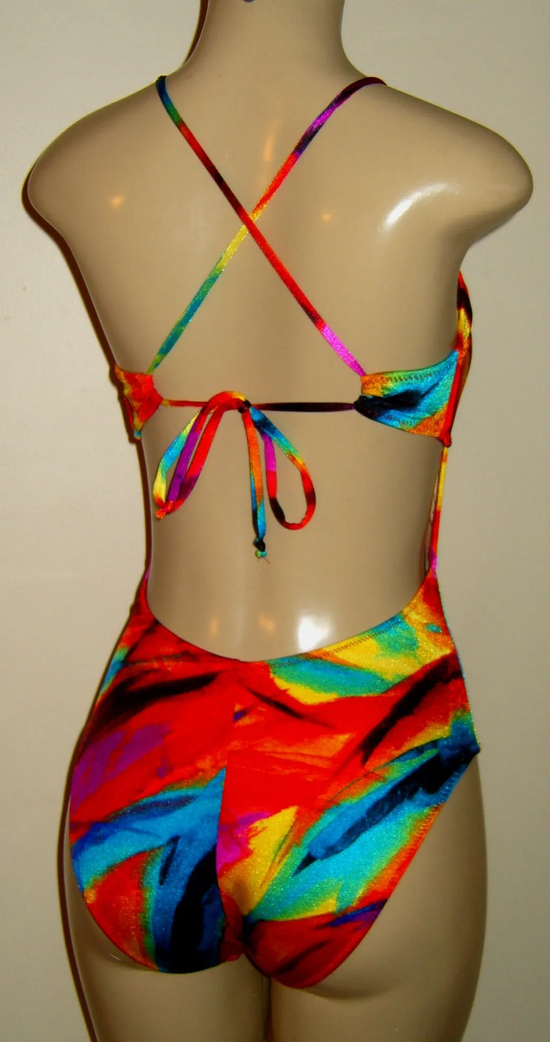 Crisscross Back Tank One Piece Swimsuit