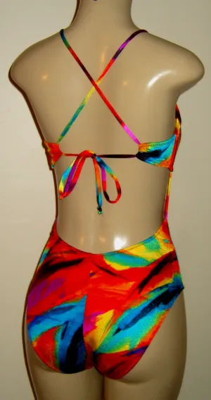 Crisscross Back Tank One Piece Swimsuit