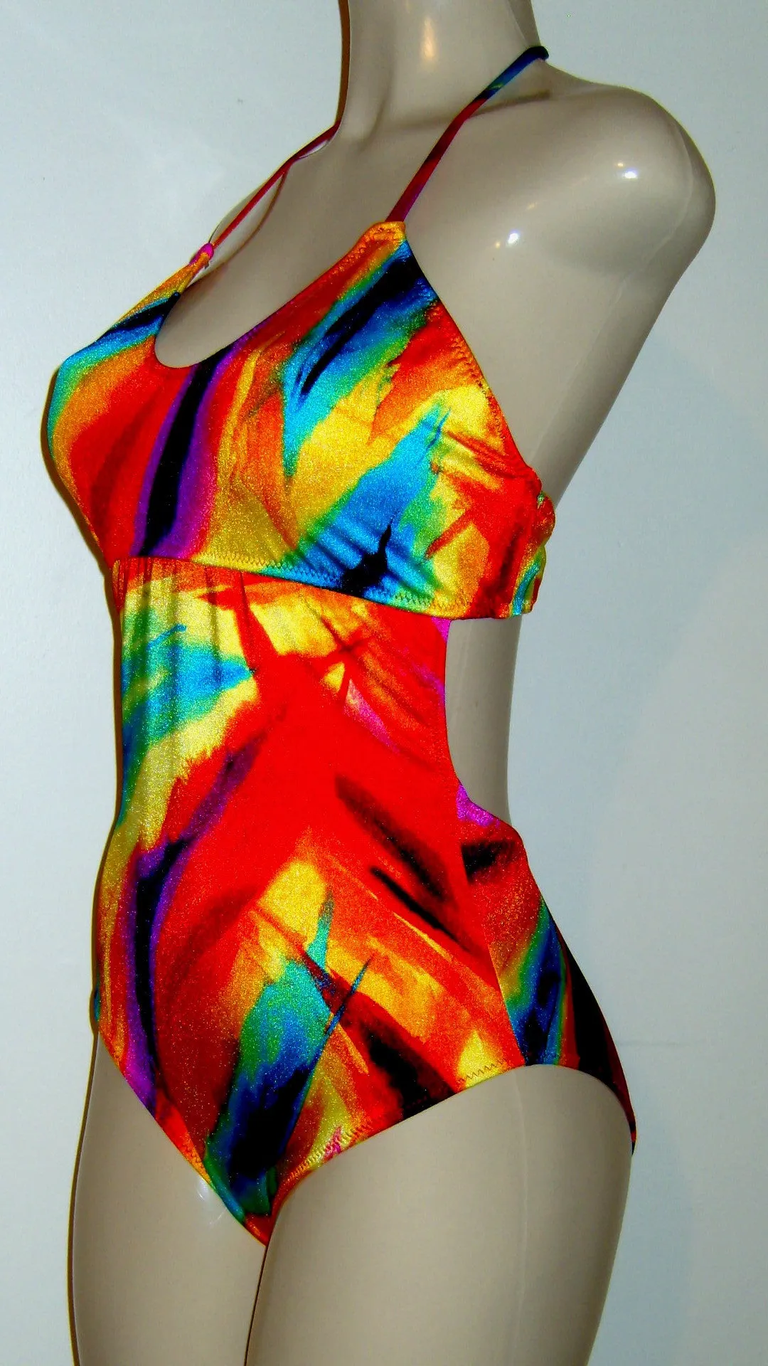 Crisscross Back Tank One Piece Swimsuit
