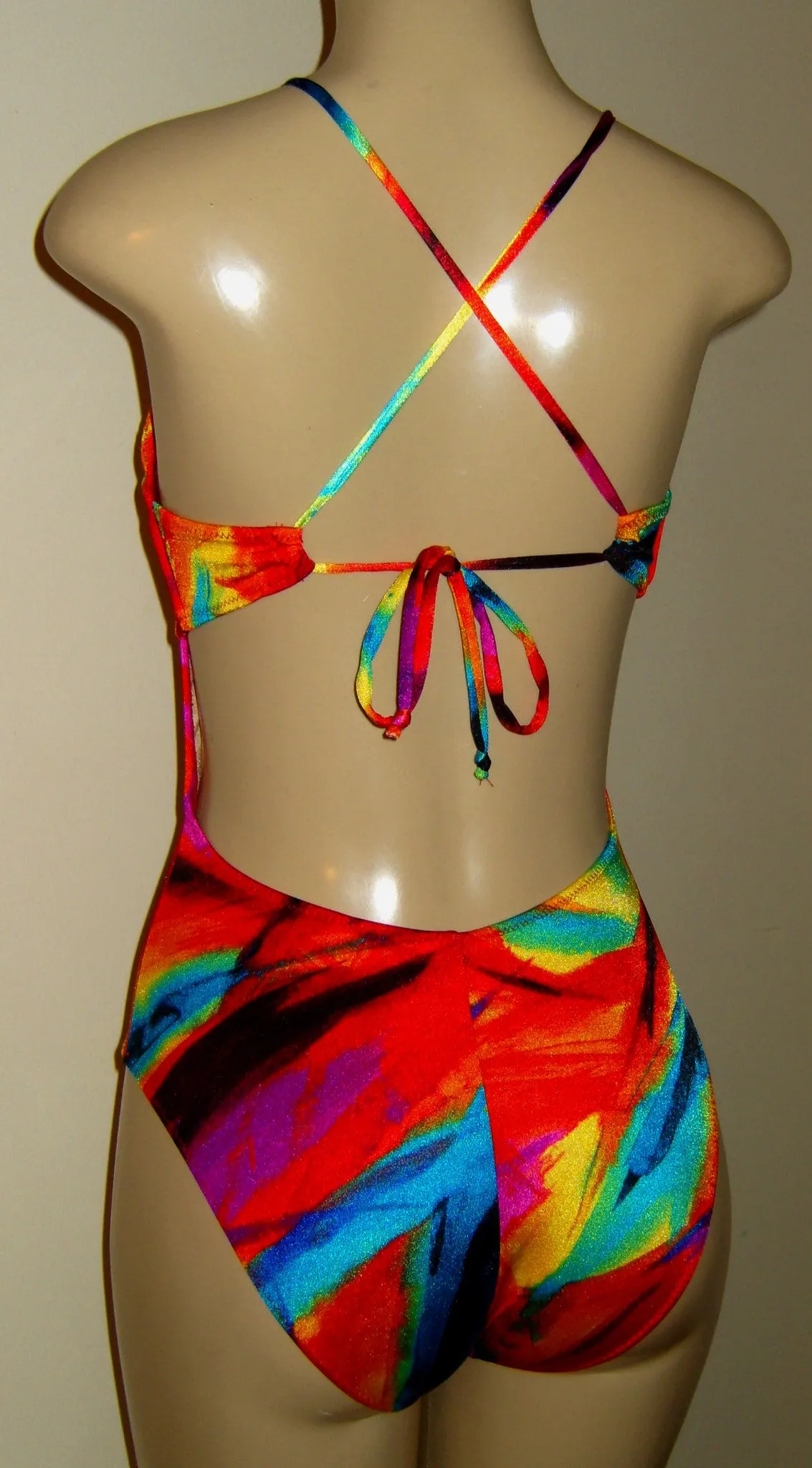 Crisscross Back Tank One Piece Swimsuit