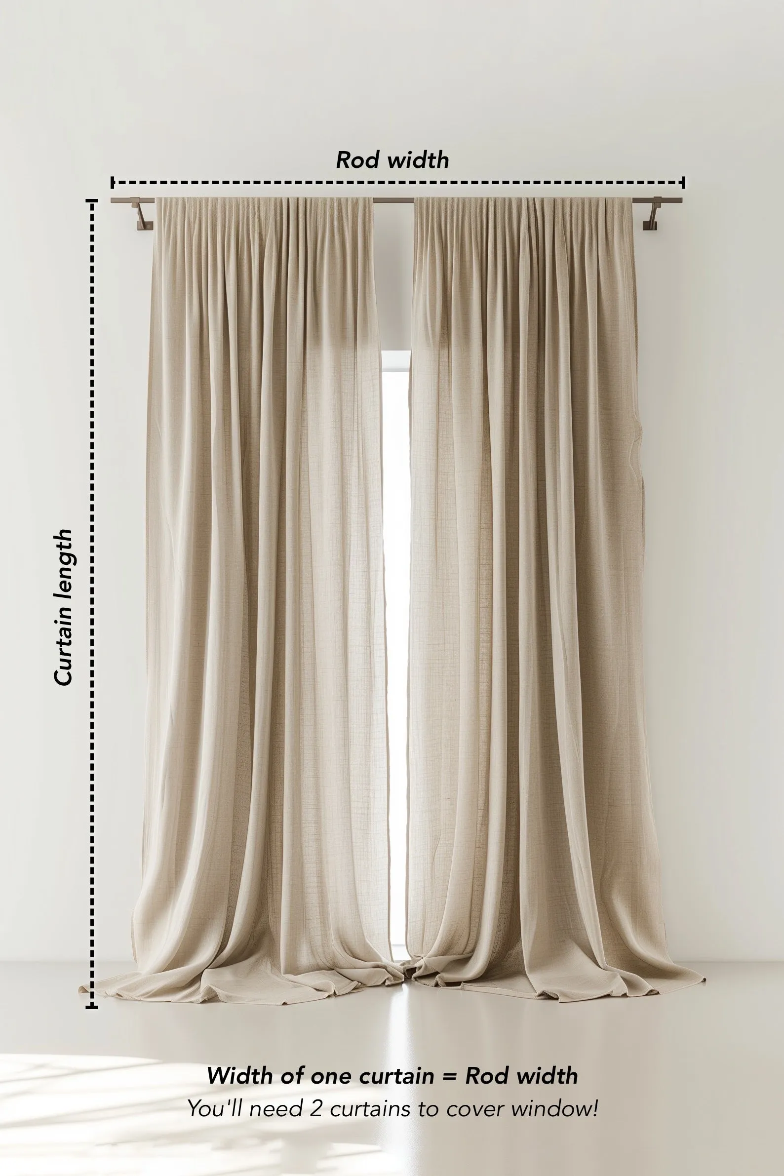 Curtain Set of 2 - Green
