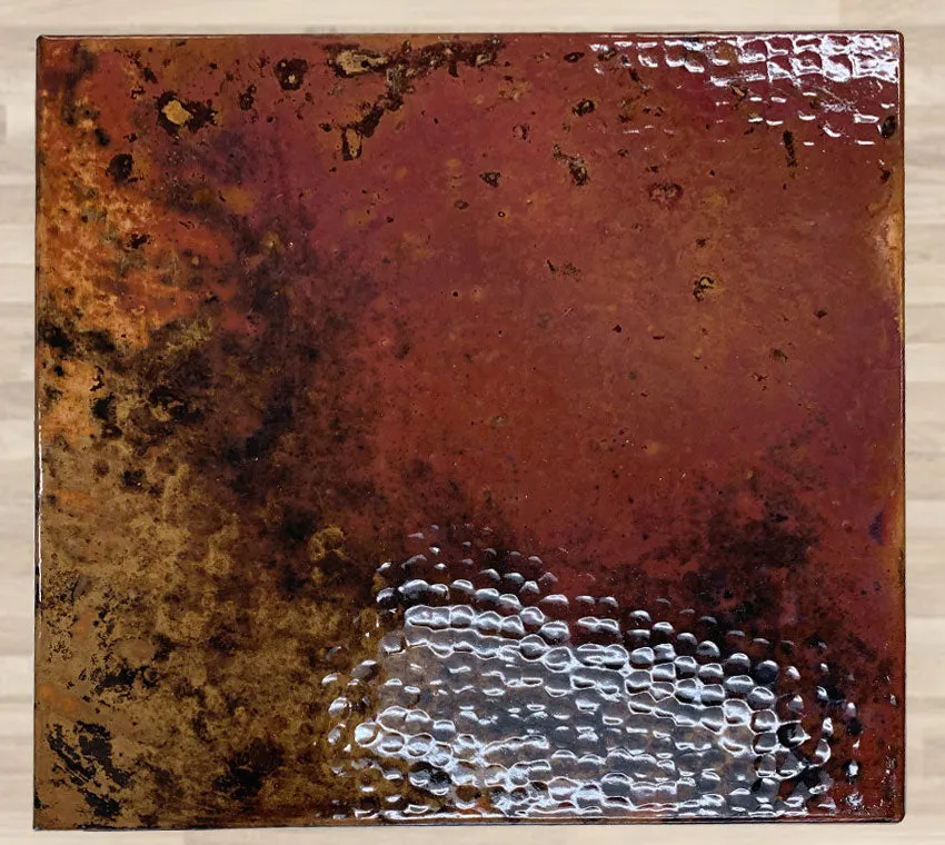 Custom Copper Square Side Table