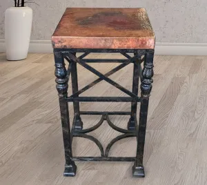 Custom Copper Square Side Table