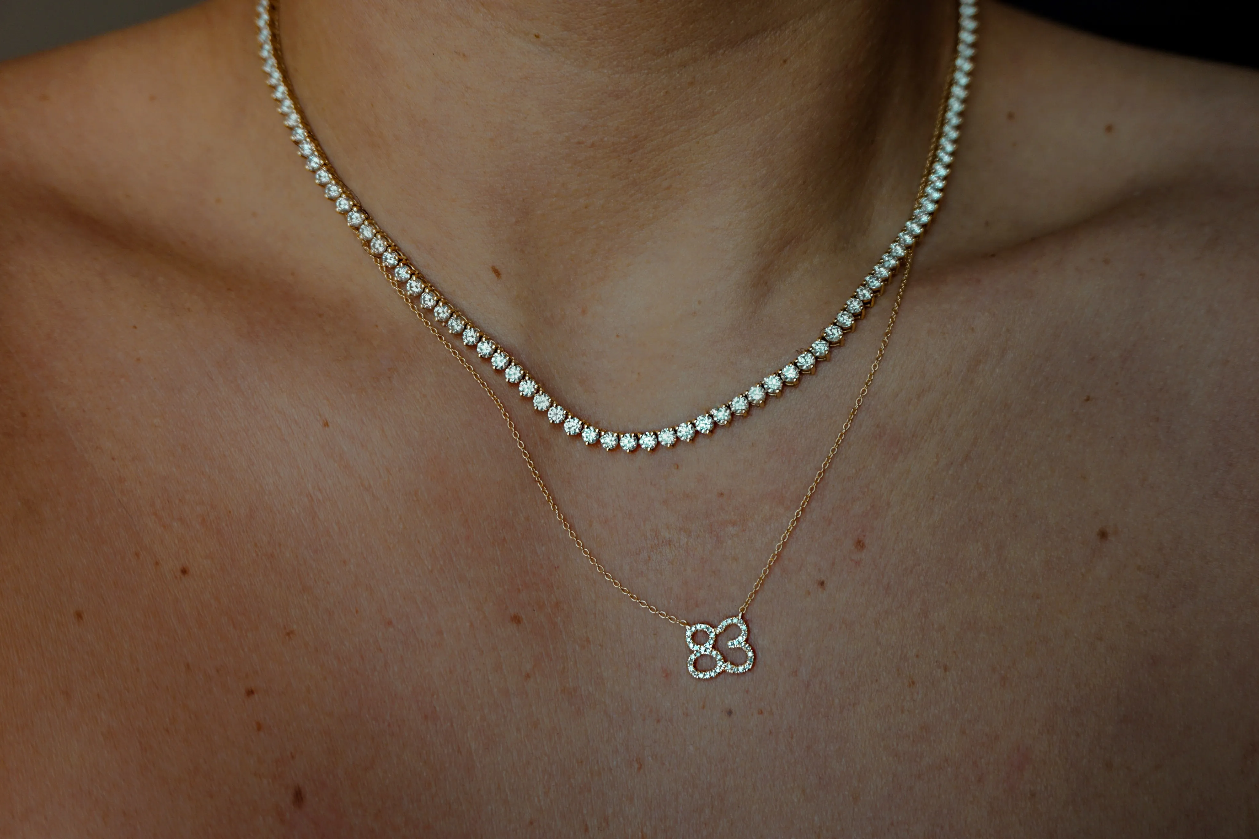 Custom Diamond Number Necklace