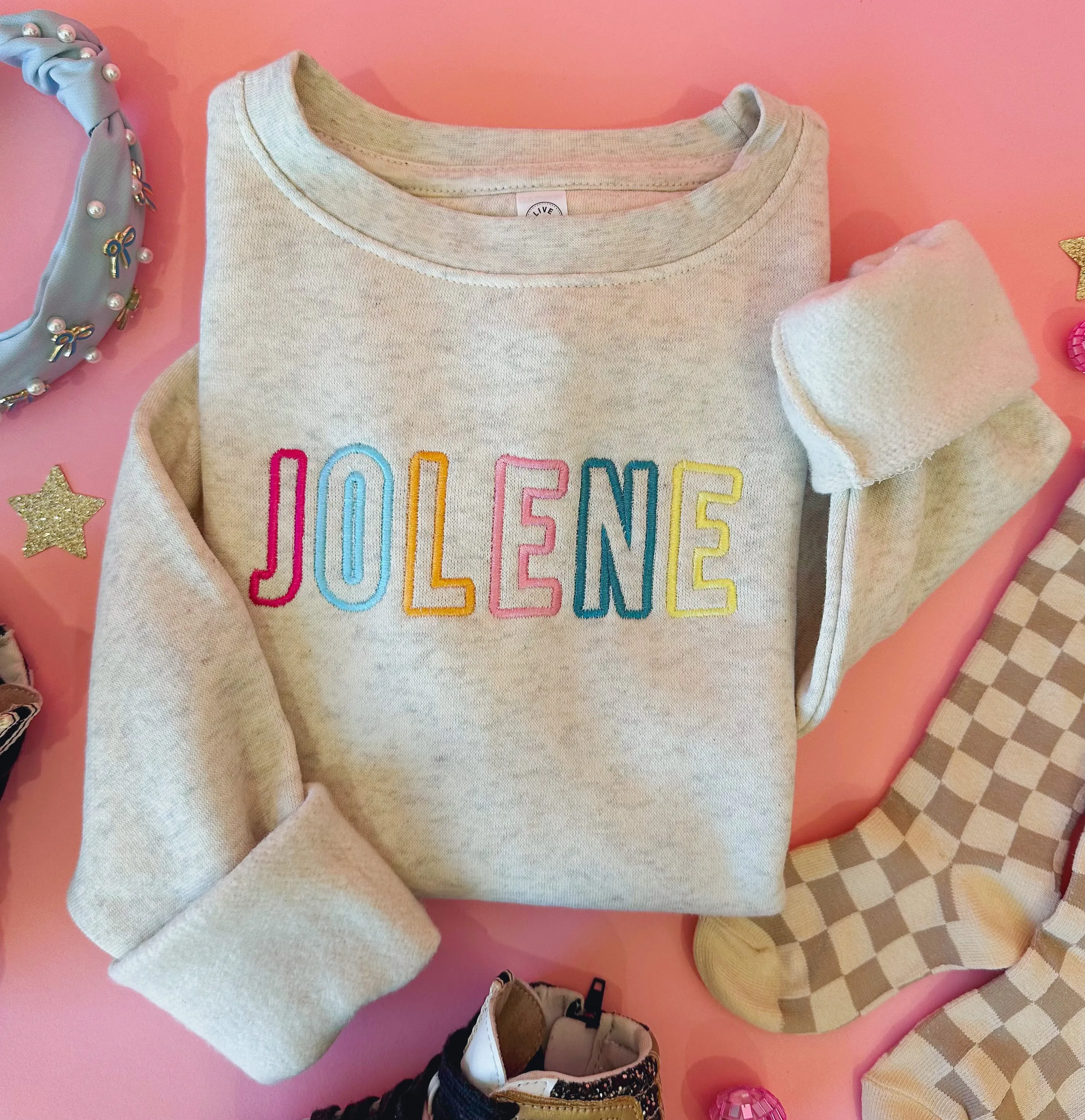 custom name sweatshirt - adult