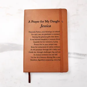 Daughter Gift from Mom, A Prayer for My Daughter, Personalized Journal Gift for Daughter, Daughter Birthday, Graduation, Christmas Gifts