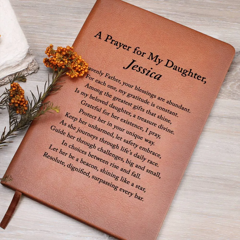 Daughter Gift from Mom, A Prayer for My Daughter, Personalized Journal Gift for Daughter, Daughter Birthday, Graduation, Christmas Gifts