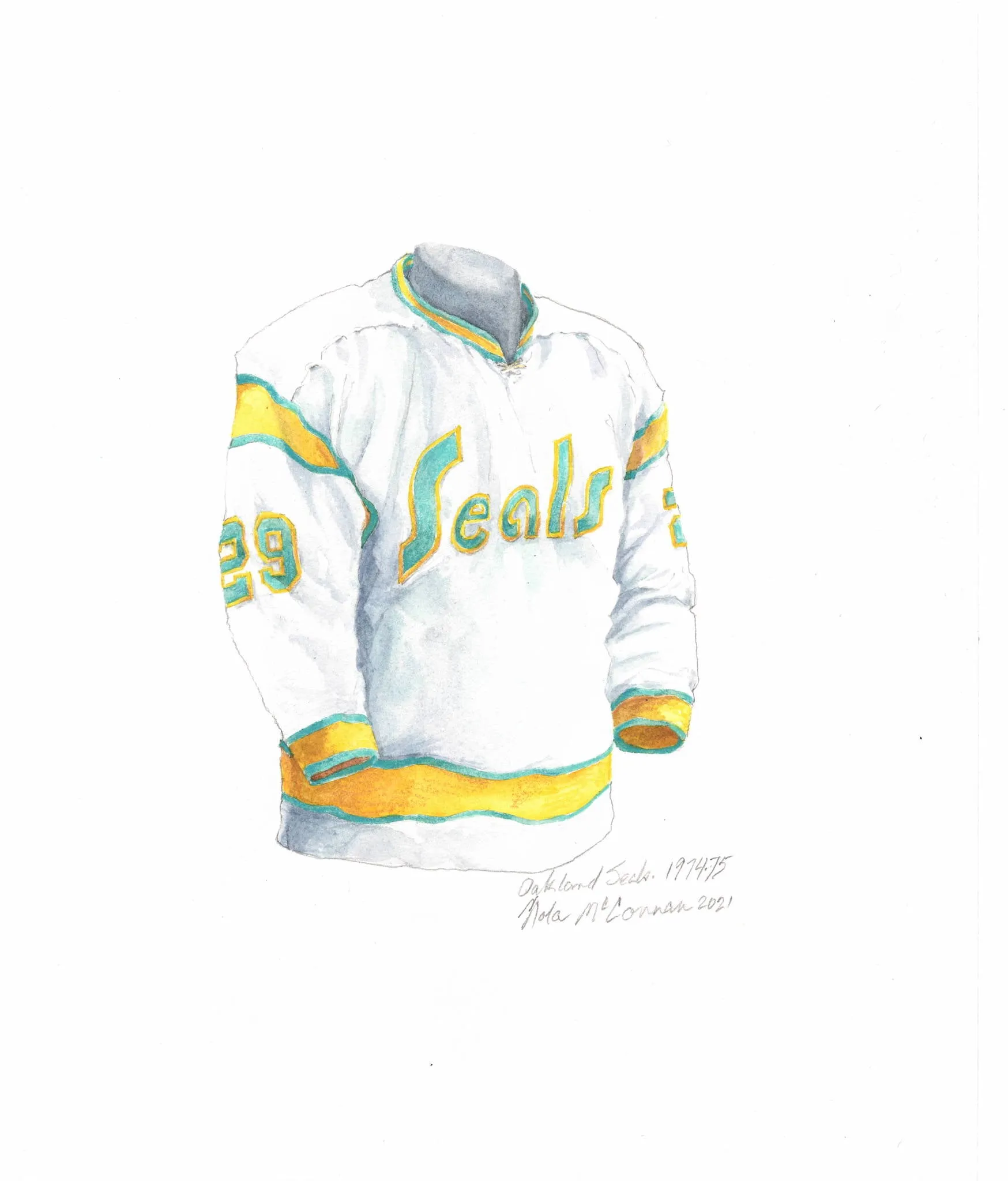 Defunct NHL Team 1974-75 White