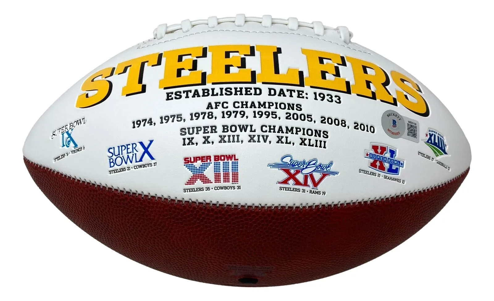 Diontae Johnson Signed Pittsburgh Steelers Logo Football BAS