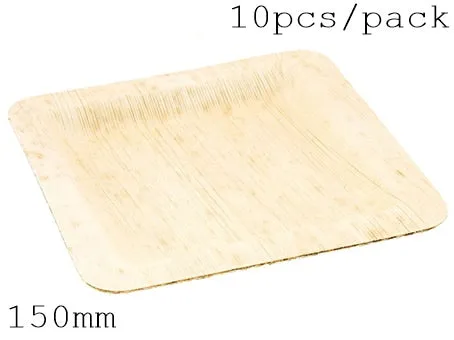 Disposable Eco-Friendly Bamboo  Tableware (150 mm, 10 PC/Pack)