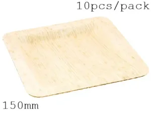 Disposable Eco-Friendly Bamboo  Tableware (150 mm, 10 PC/Pack)