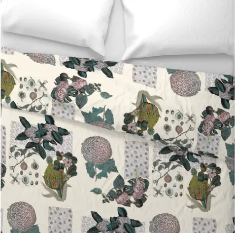 Duvet Cover <br/> Tallahala, Foamflower