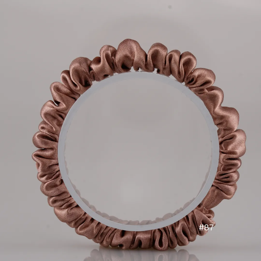 Ebony silk scrunchies mini